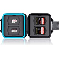 Ares Foto® Estuche Impermeable para Tarjetas de memorias • Funda Protectora para Tarjeta de Memoria: 4 x SD &amp- 4 x Micro…